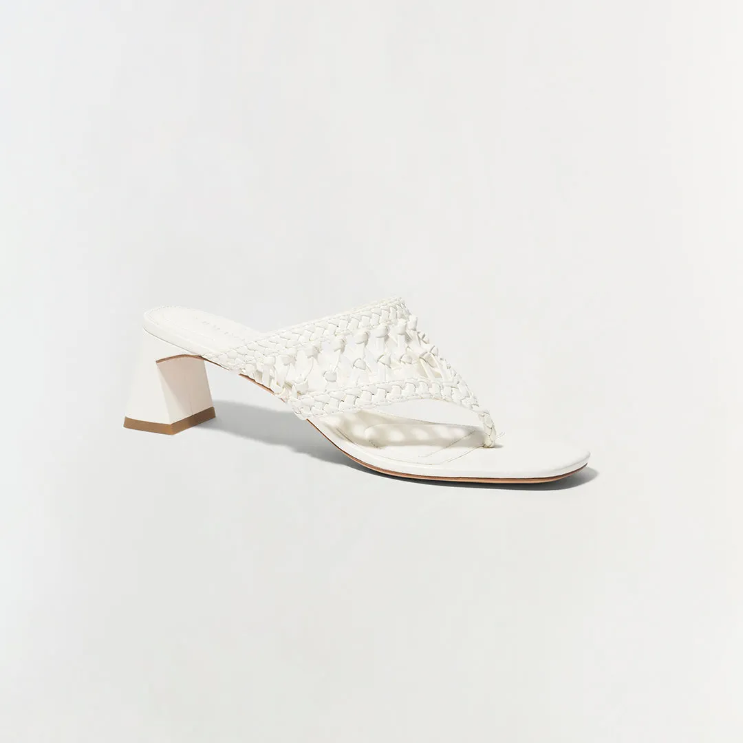 Alia Woven Block Heel Sandal