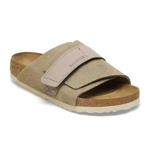 Birkenstock Kyoto Slide Sandal (Men) - Taupe Suede