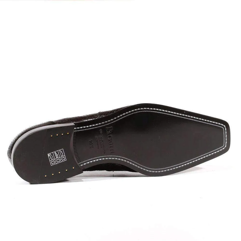 Cesare Paciotti Luxury Italian Men's Designer Shoes Ayer Lux Black Snake Print Loafers (CPM3072)