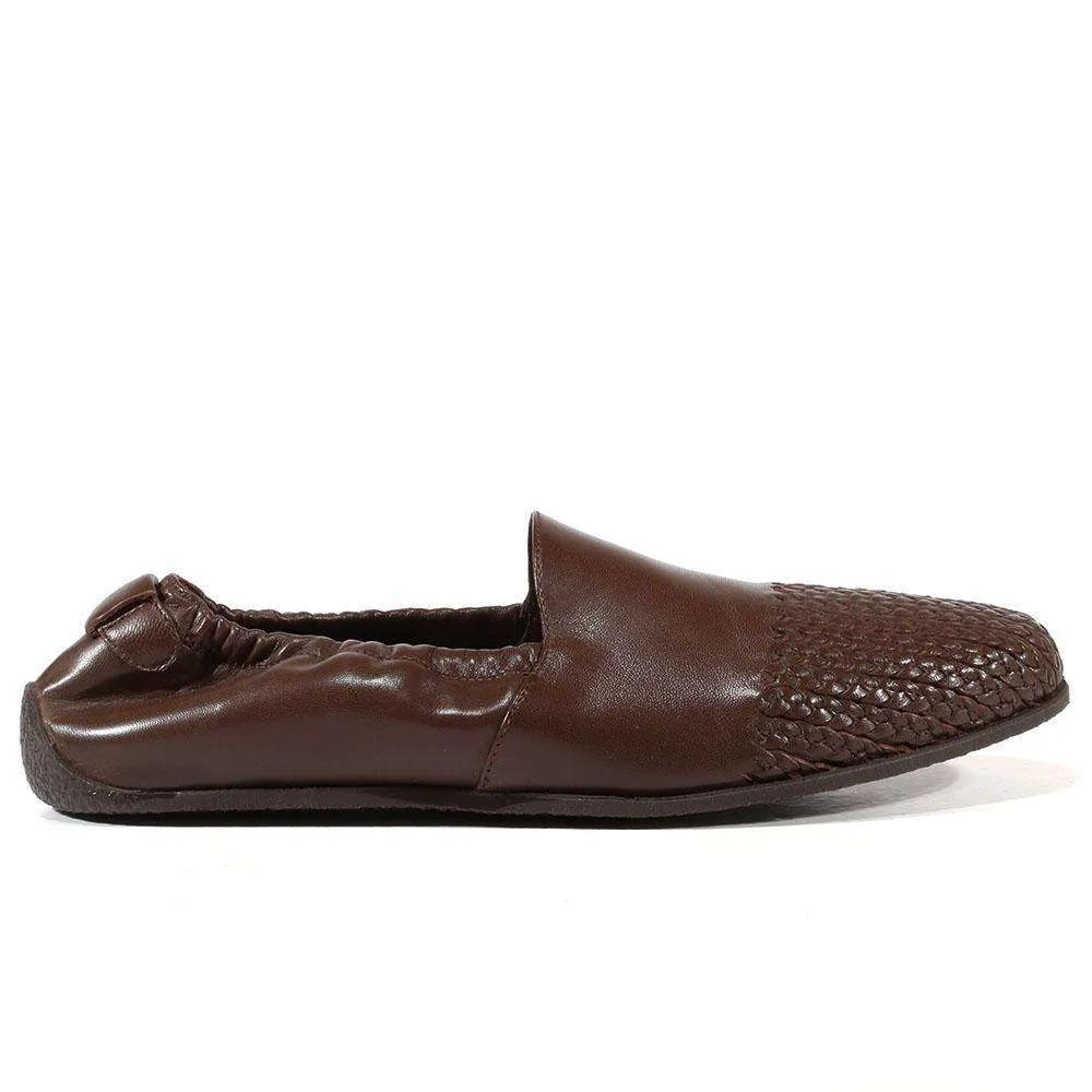 Cesare Paciotti Luxury Italian Men's Designer Shoes Nappa Soft Caffe Brown Leather Loafers (CPM3126)