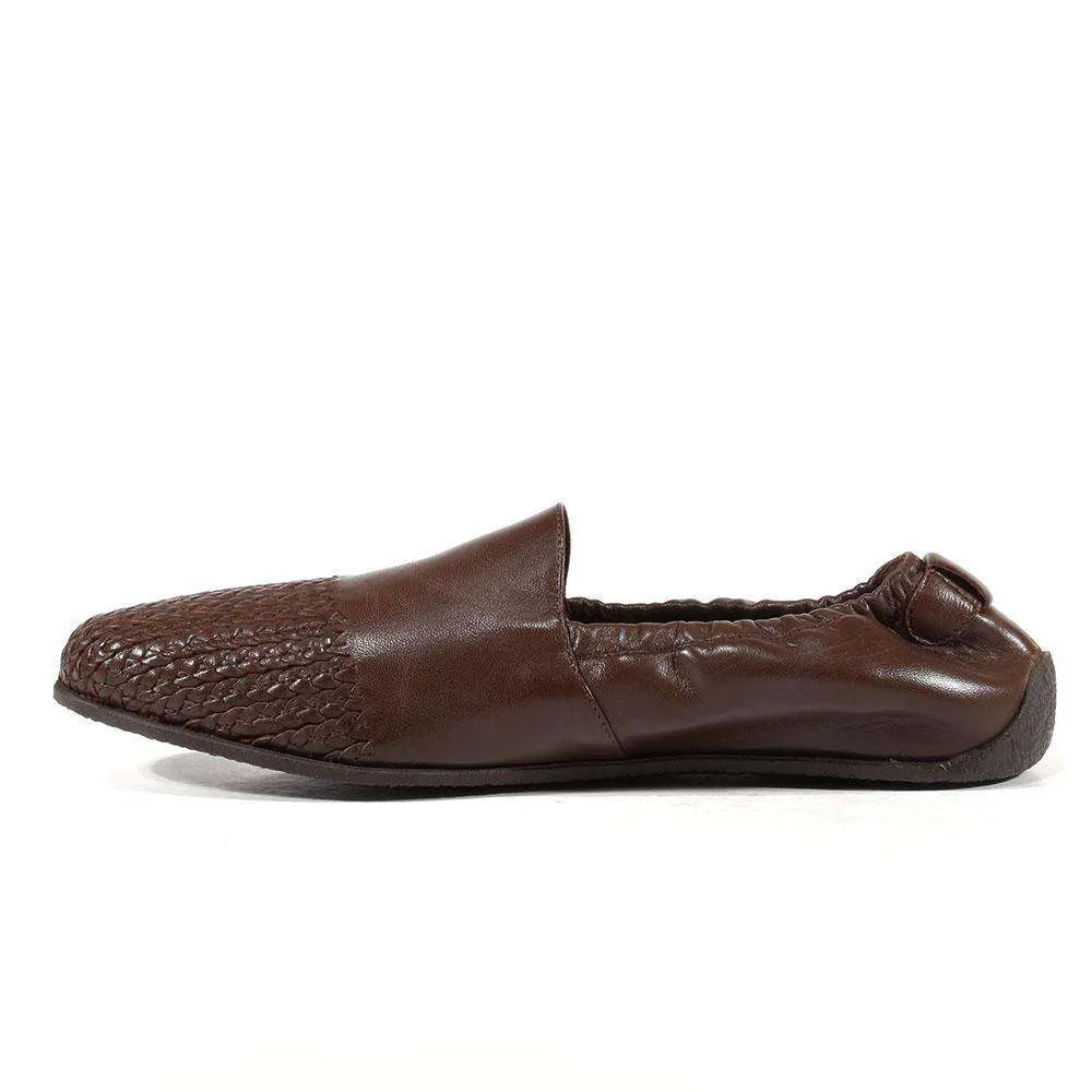 Cesare Paciotti Luxury Italian Men's Designer Shoes Nappa Soft Caffe Brown Leather Loafers (CPM3126)