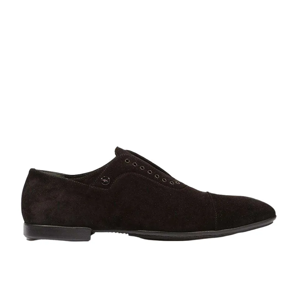 Cesare Paciotti Luxury Italian Men's Vit Camoscio Black Loafers (CPM5330)