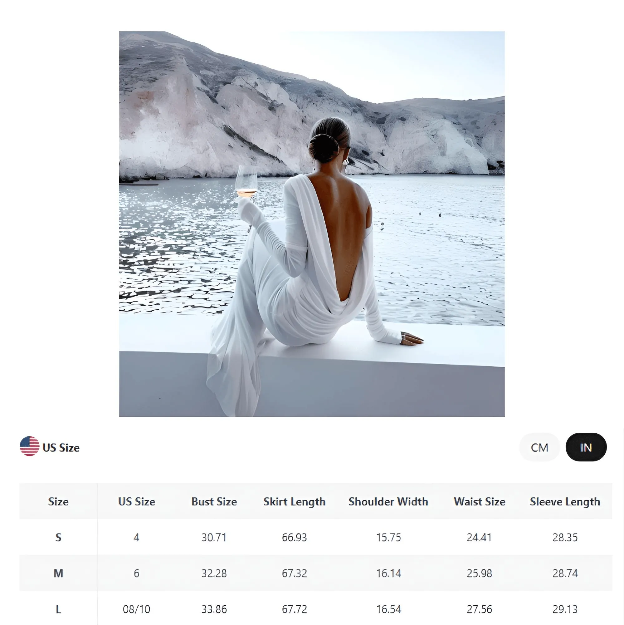 Chic Backless White Long Sleeve Dress For Women Slim Fit Pleated Elegant Round Neck Long Dresses Female Evening Gowns