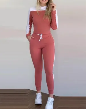 FARRAH  Relaxed Fit Sporty Two-Piece Set