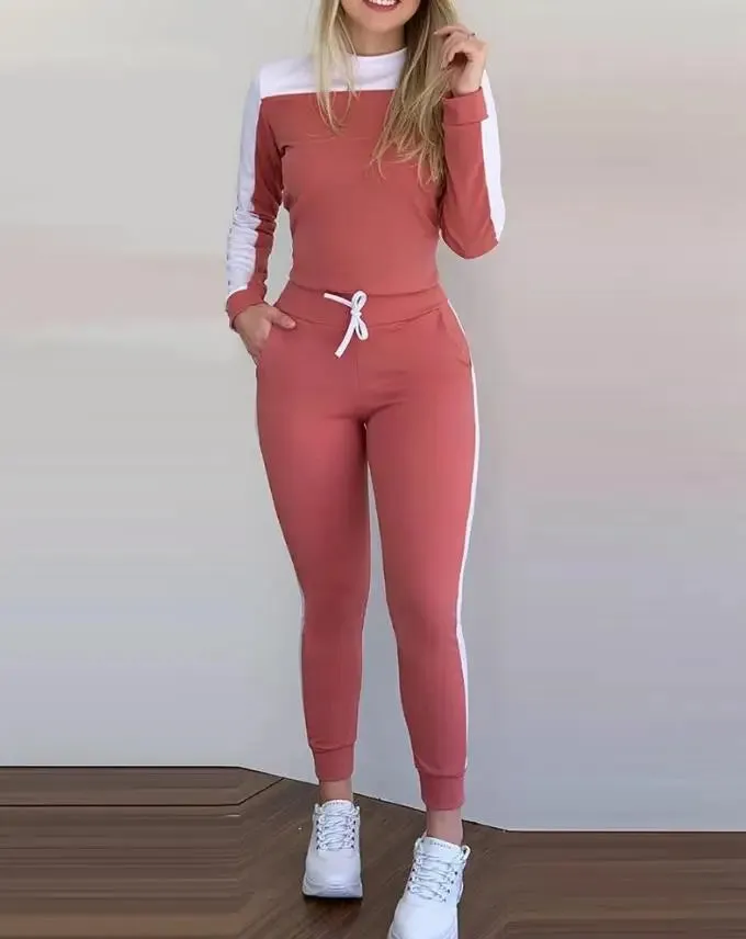 FARRAH  Relaxed Fit Sporty Two-Piece Set