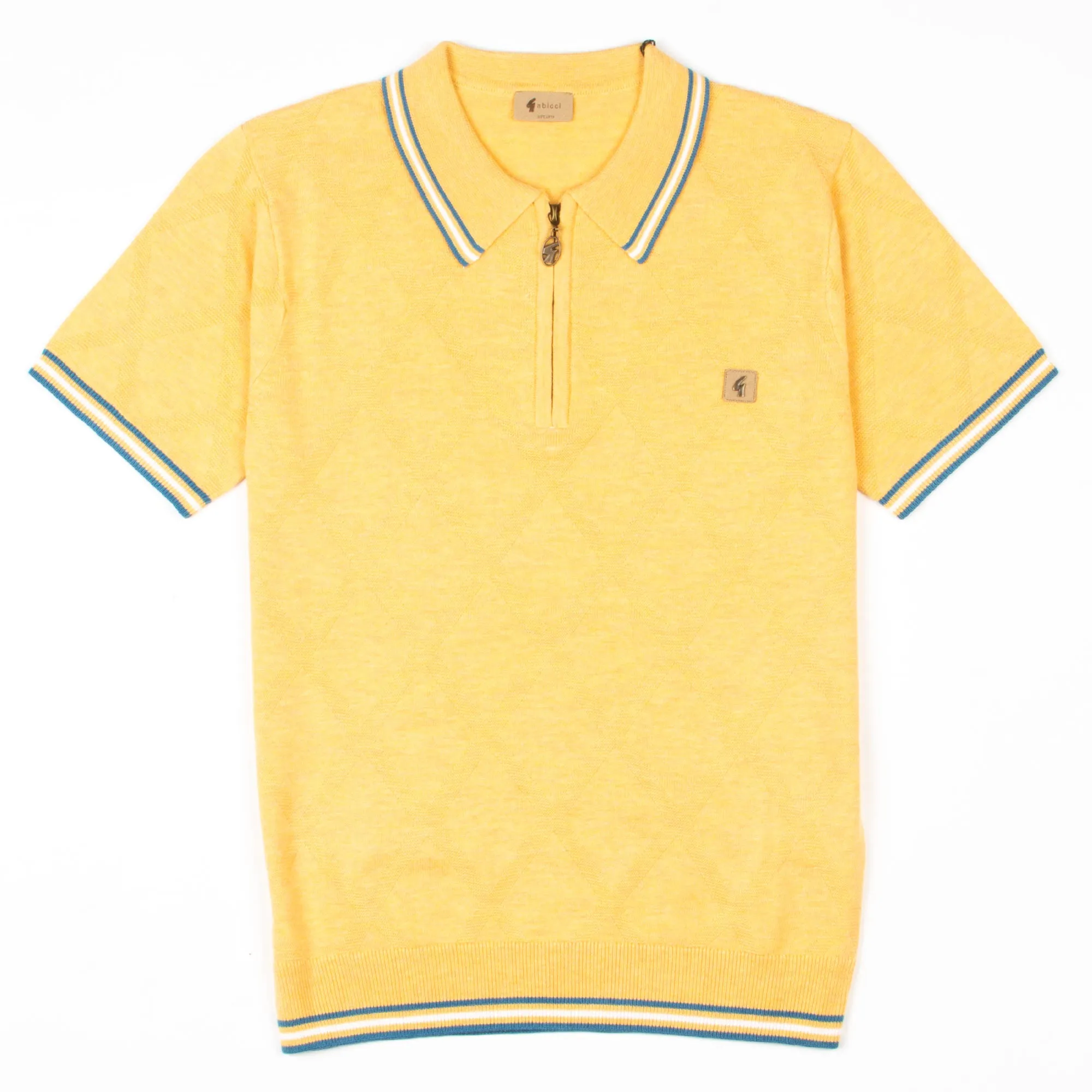 Gabicci - Moore Knit Polo In Pineapple