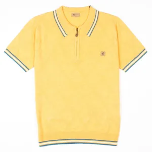Gabicci - Moore Knit Polo In Pineapple