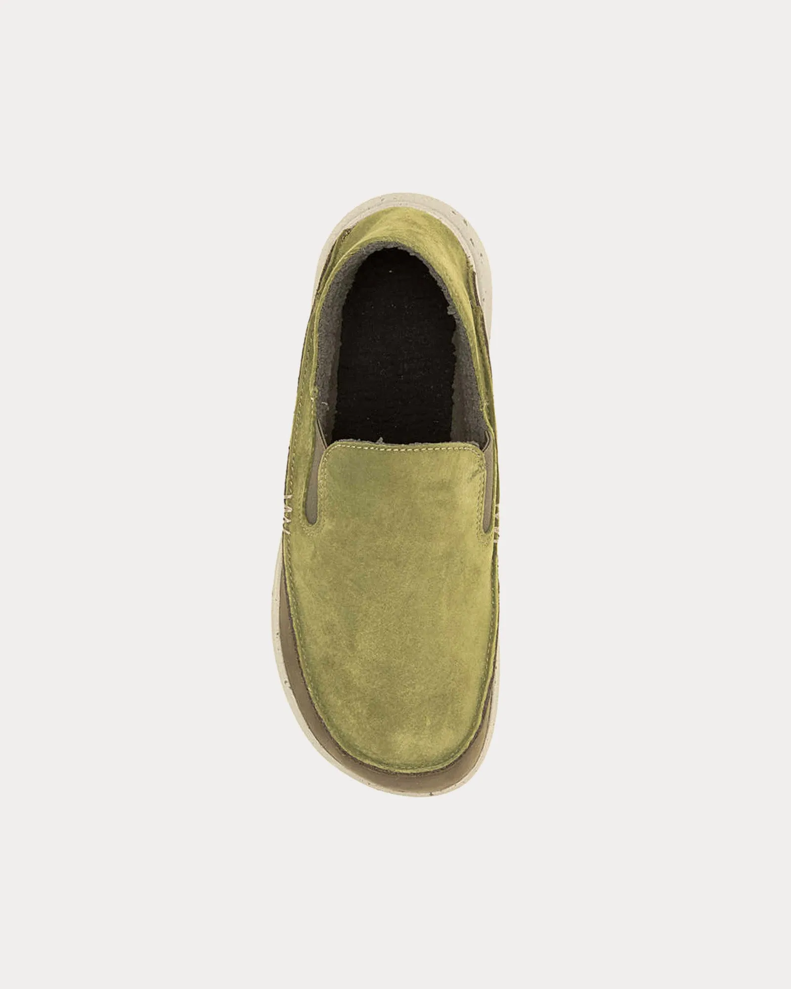 Hut Moc 2 Suede Avocado Slip Ons