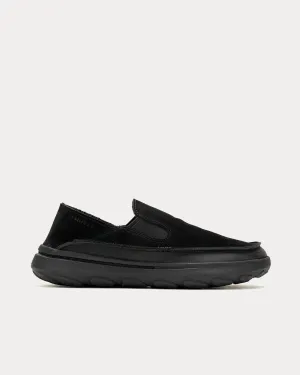 Hut Moc 2 Suede Black / Raven Slip Ons