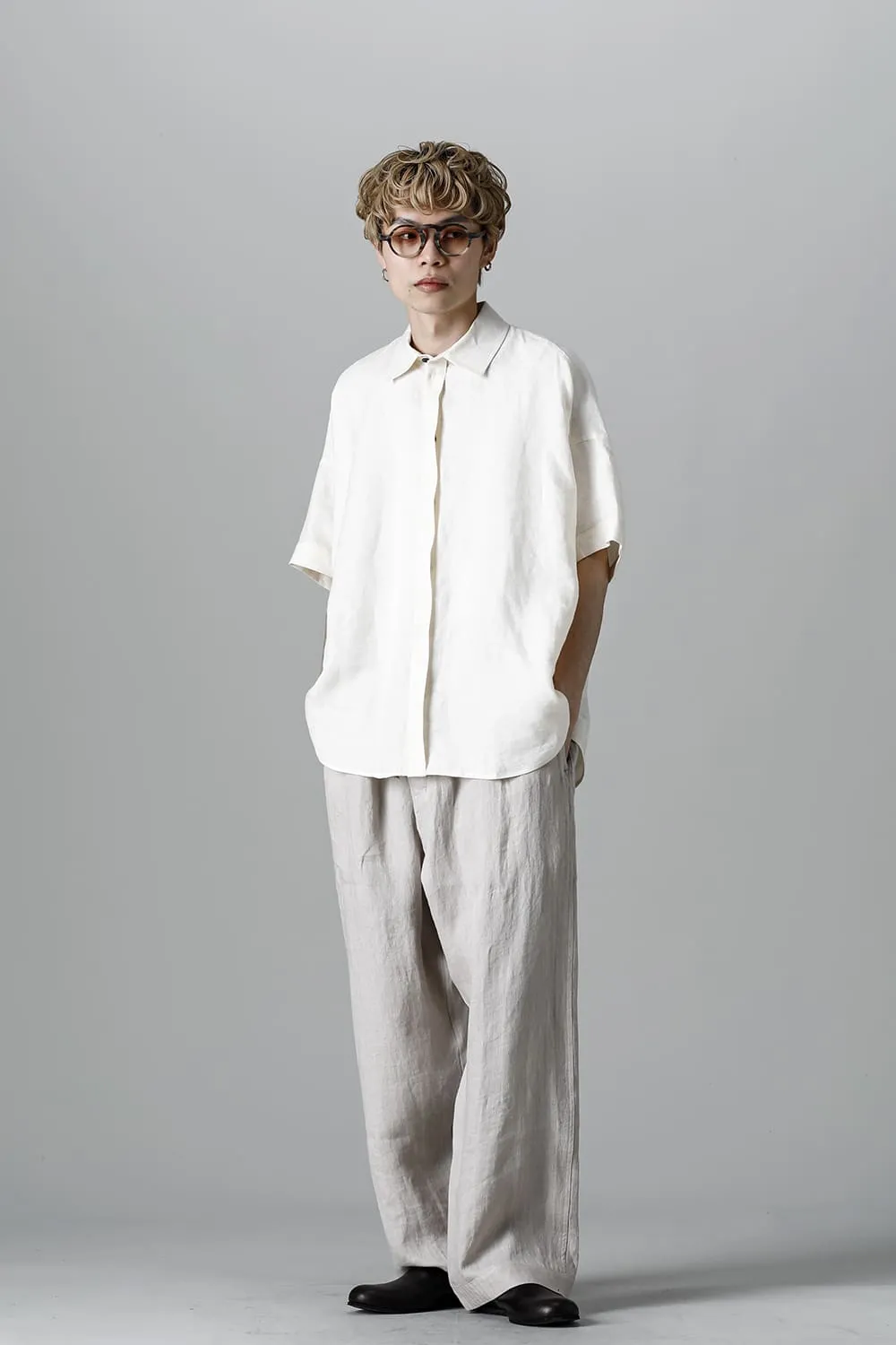 JOGGING TROUSERS Flax Herringbone BEIGE