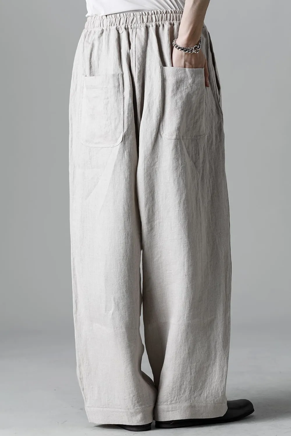 JOGGING TROUSERS Flax Herringbone BEIGE