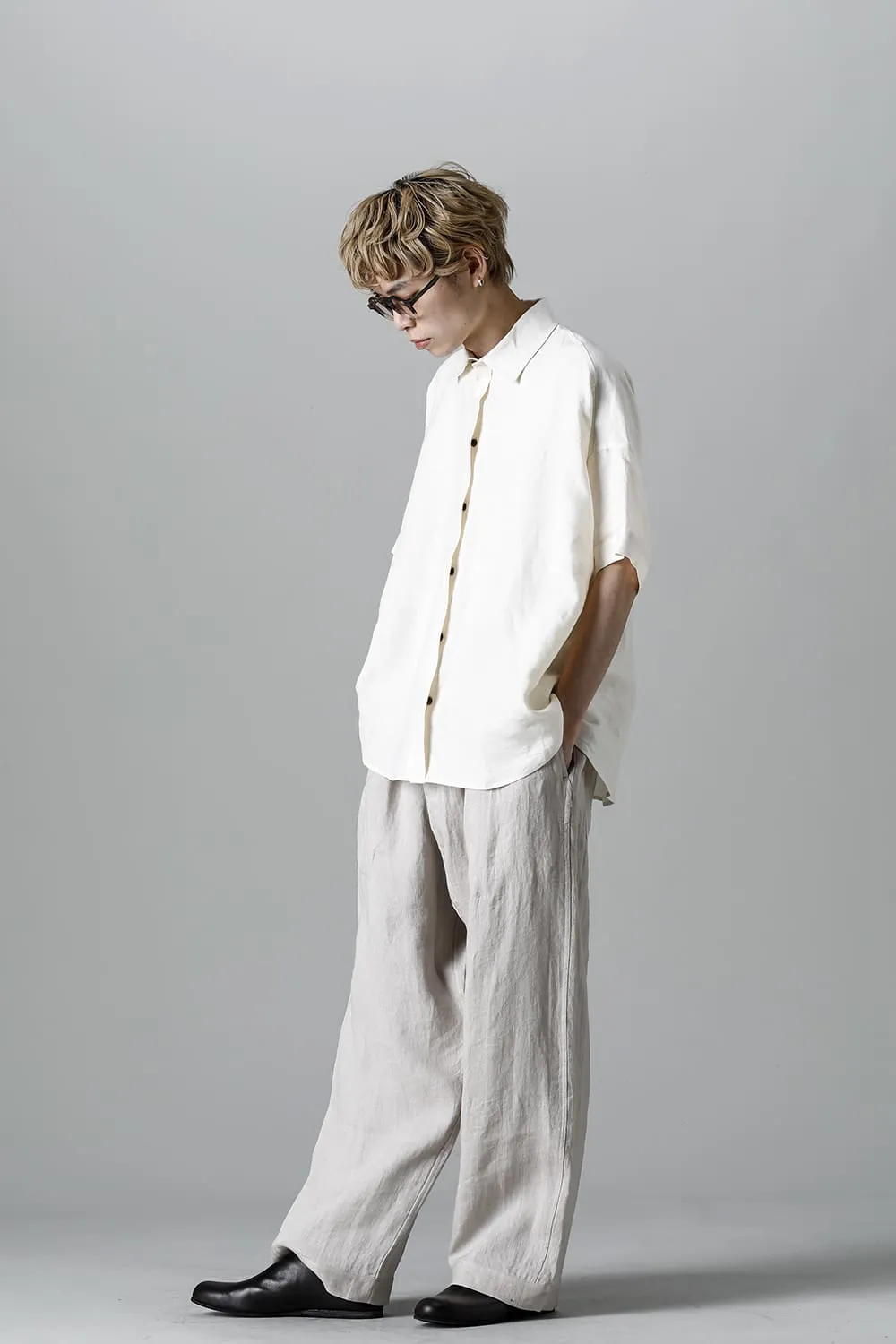 JOGGING TROUSERS Flax Herringbone BEIGE
