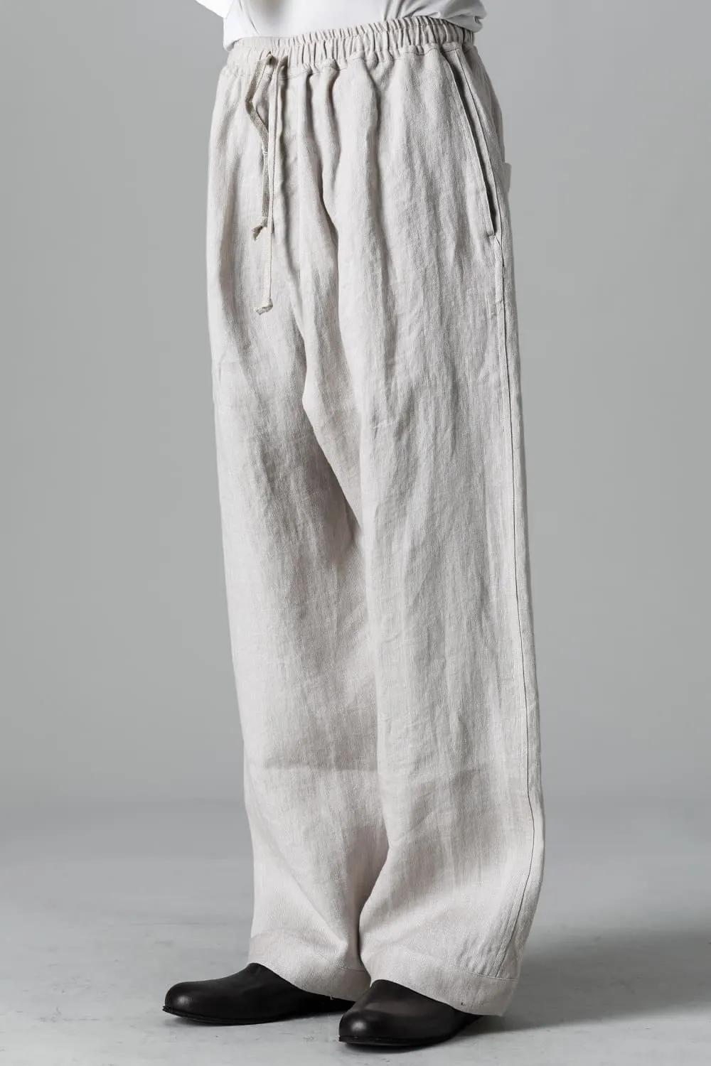 JOGGING TROUSERS Flax Herringbone BEIGE
