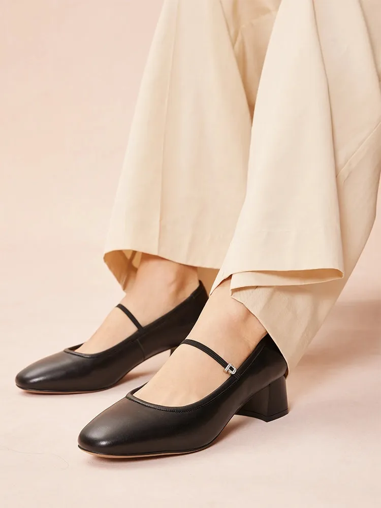 Karin Strapped Low Block Heels