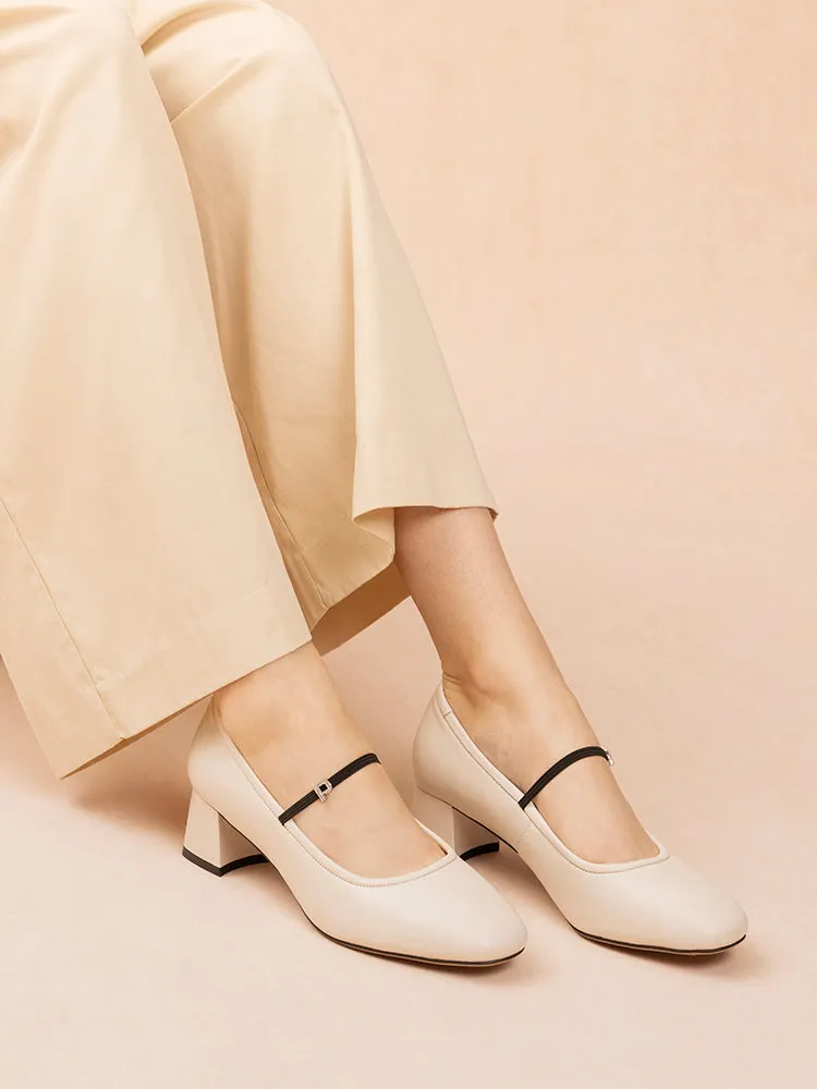 Karin Strapped Low Block Heels