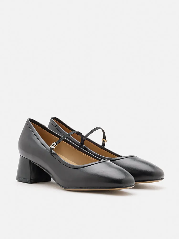 Karin Strapped Low Block Heels