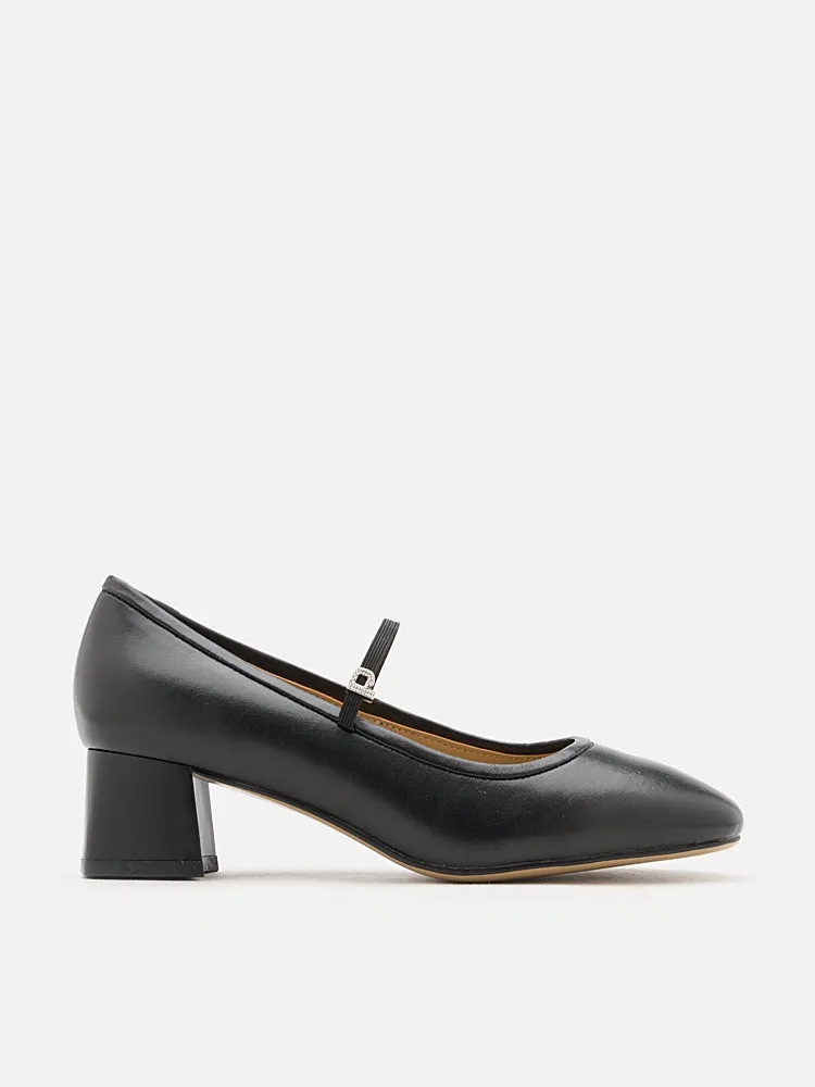 Karin Strapped Low Block Heels
