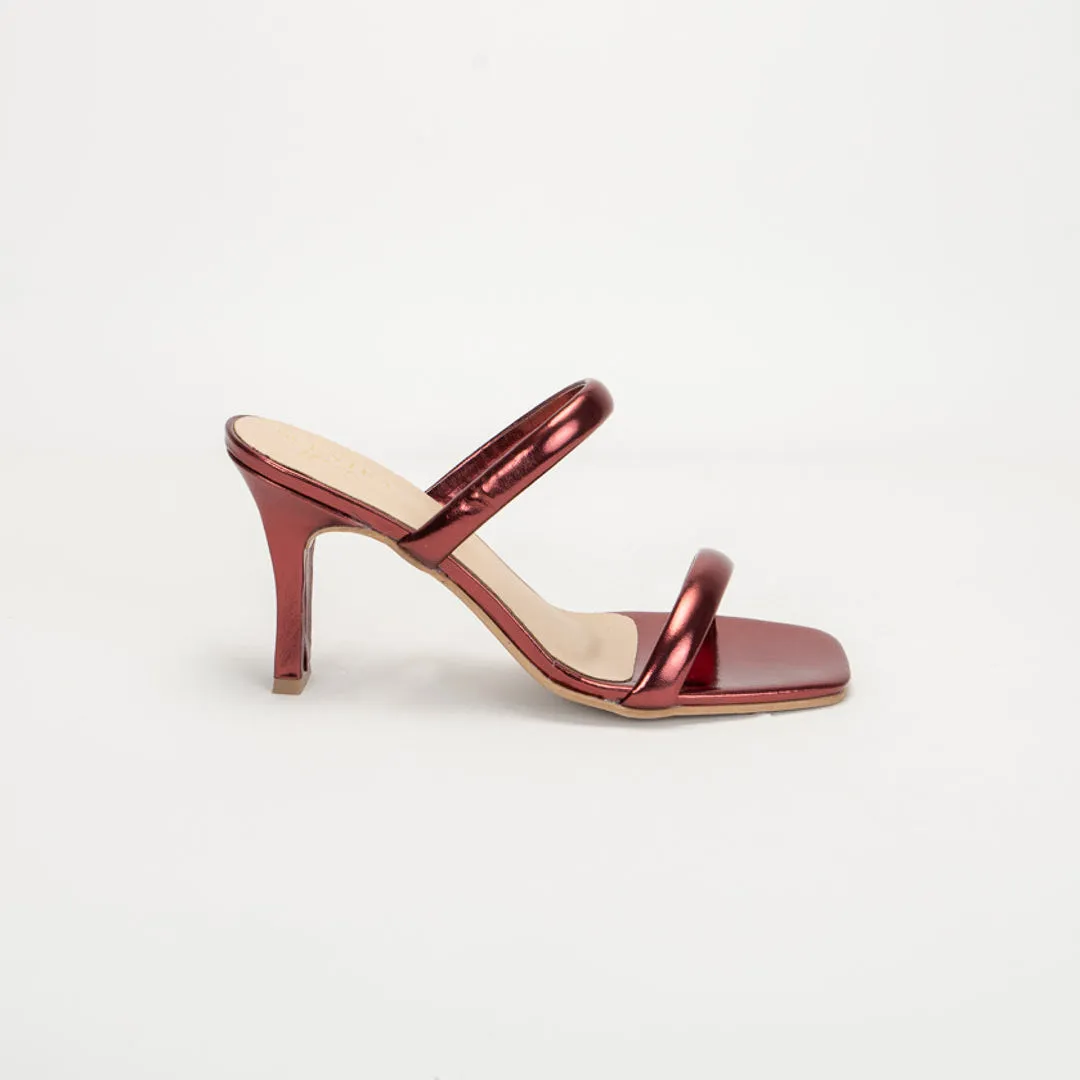 Kathrine Solid Heels Purple