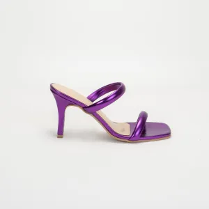 Kathrine Solid Heels Purple