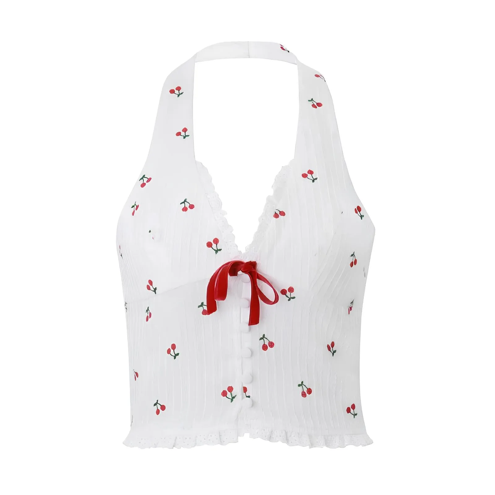 Korean Fashion Print Halter Camis  The Ultimate Summer Essential
