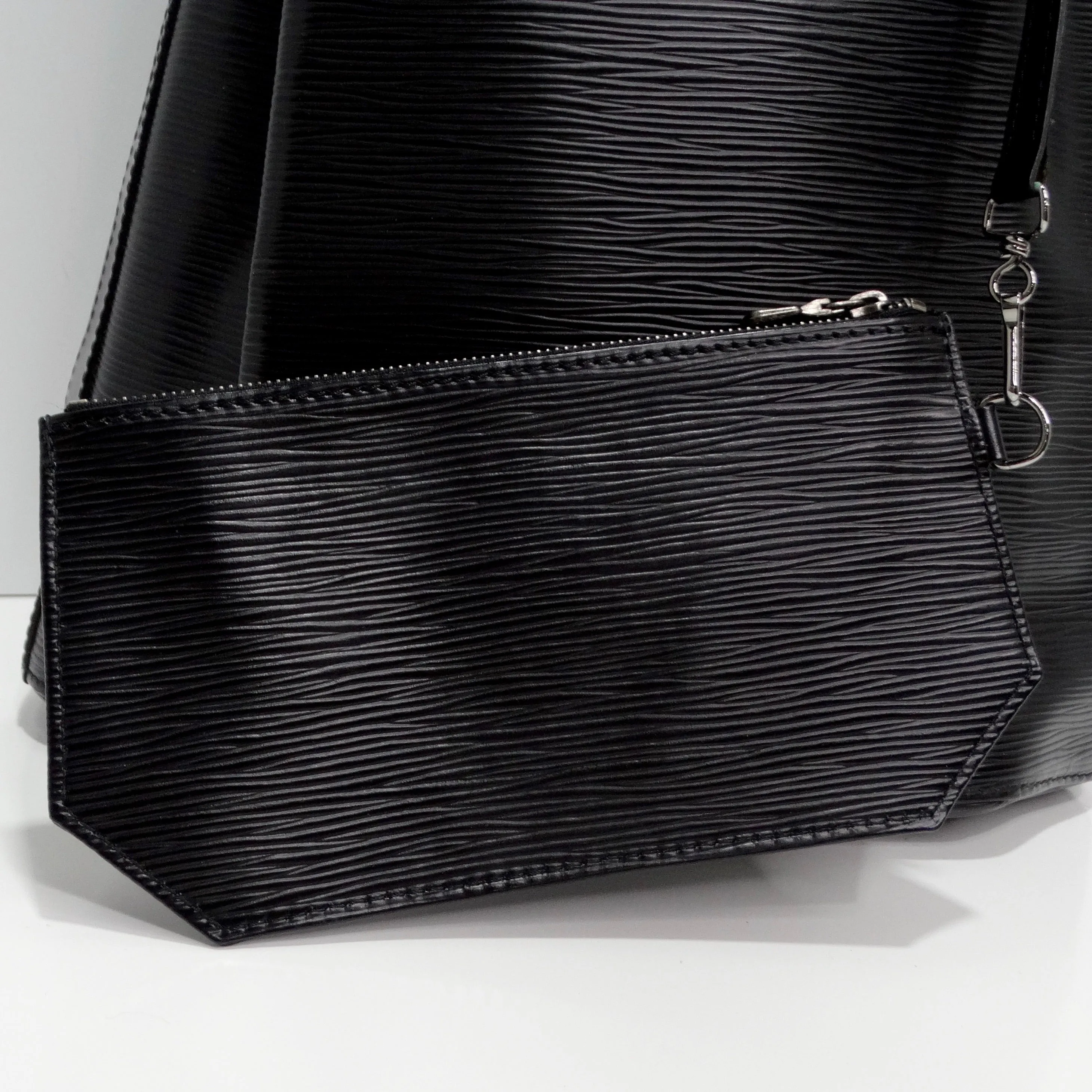 Louis Vuitton Epi Leather Sac a Dos Drawstring Bag Black