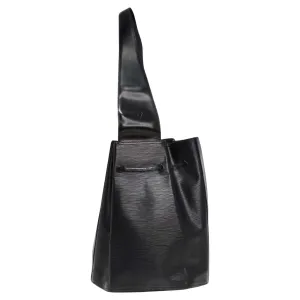 Louis Vuitton Epi Leather Sac a Dos Drawstring Bag Black
