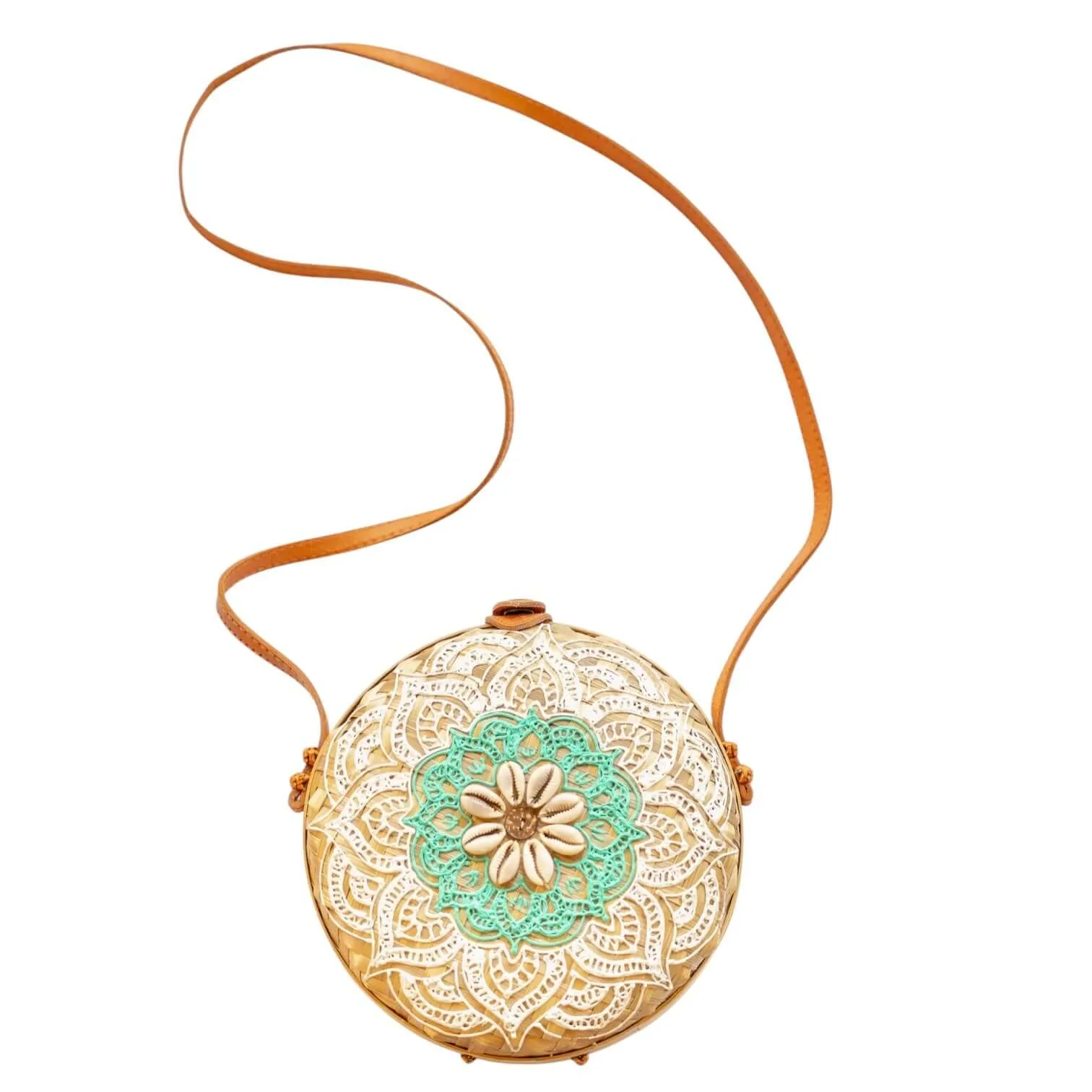 Mandala Shell Crossbody Bag