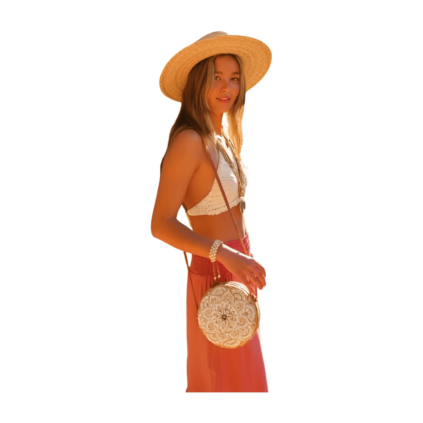 Mandala Shell Crossbody Bag