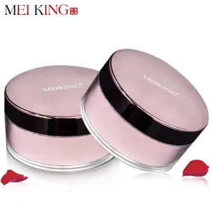 MEIKING Rose Plant Powder Oil Control Loose Powder cosmetics 15g compact Whitening Brighten Skin Tone Makeup mineral powder