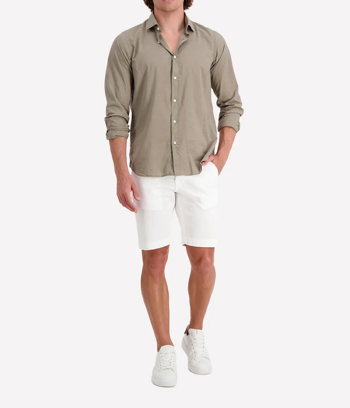 Men Woven Shirt Sammy Pat in Olive