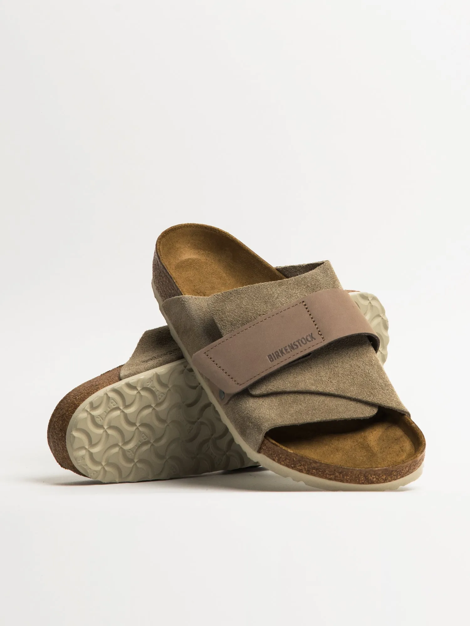 MENS BIRKENSTOCK KYOTO SUEDE NUBUCK SANDALS