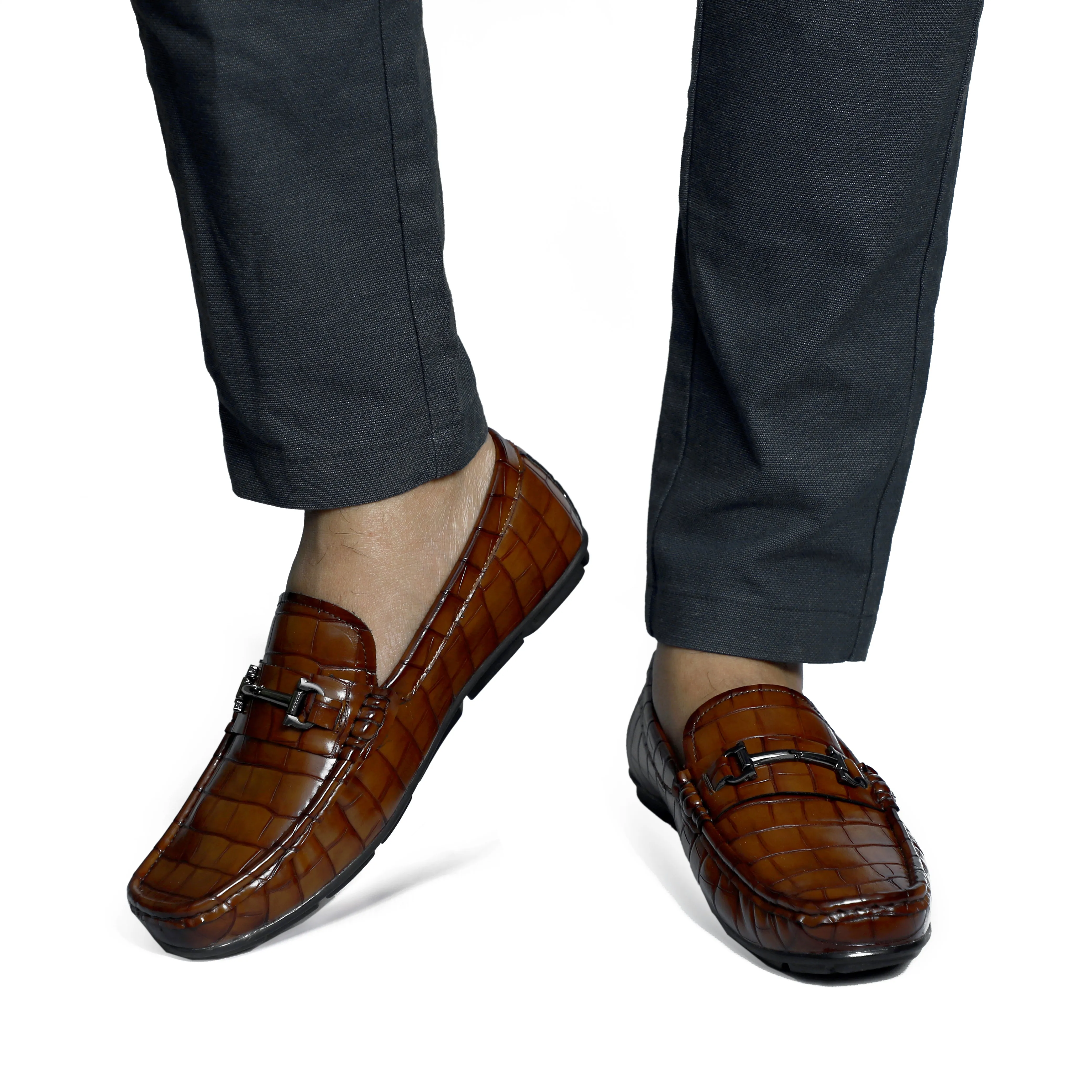 NICHE Cherry Profound Croco Moccasin - Drving loafer