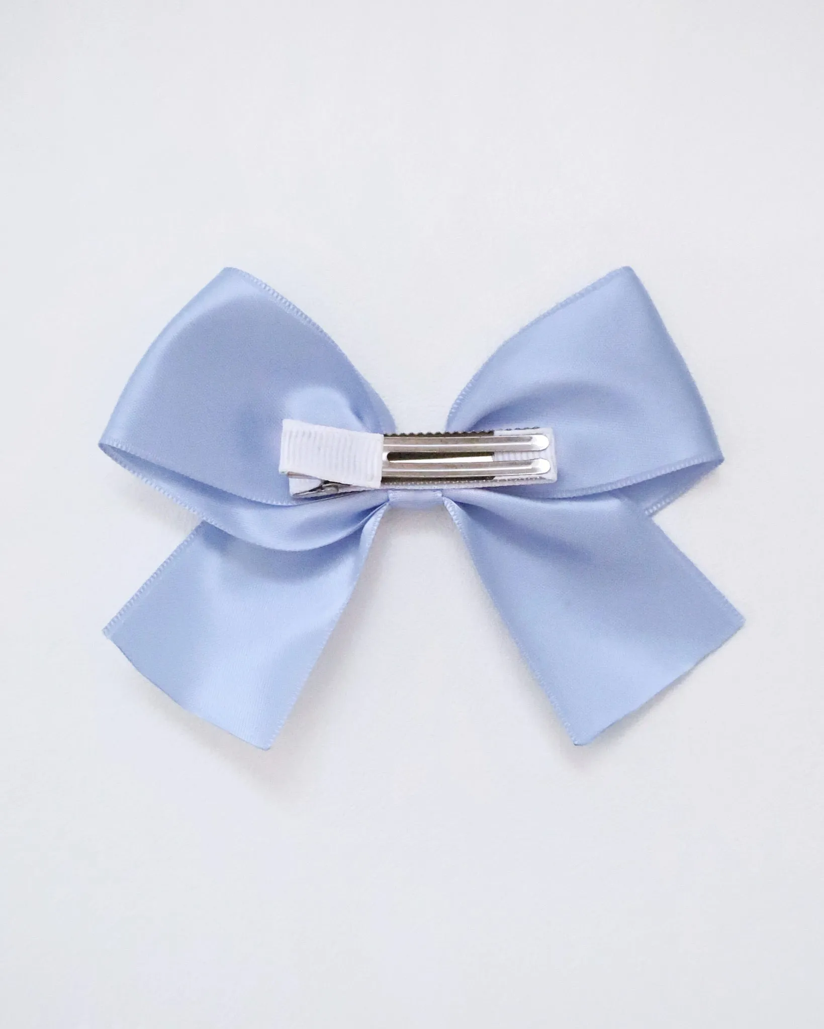 Silver Rock Glitter Mary Jane with Dusty Blue Satin Bow