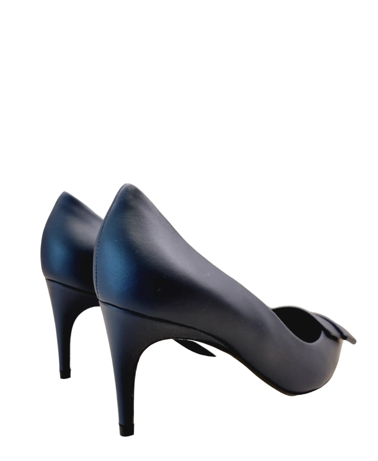 Sr1 Navy Leather Pumps