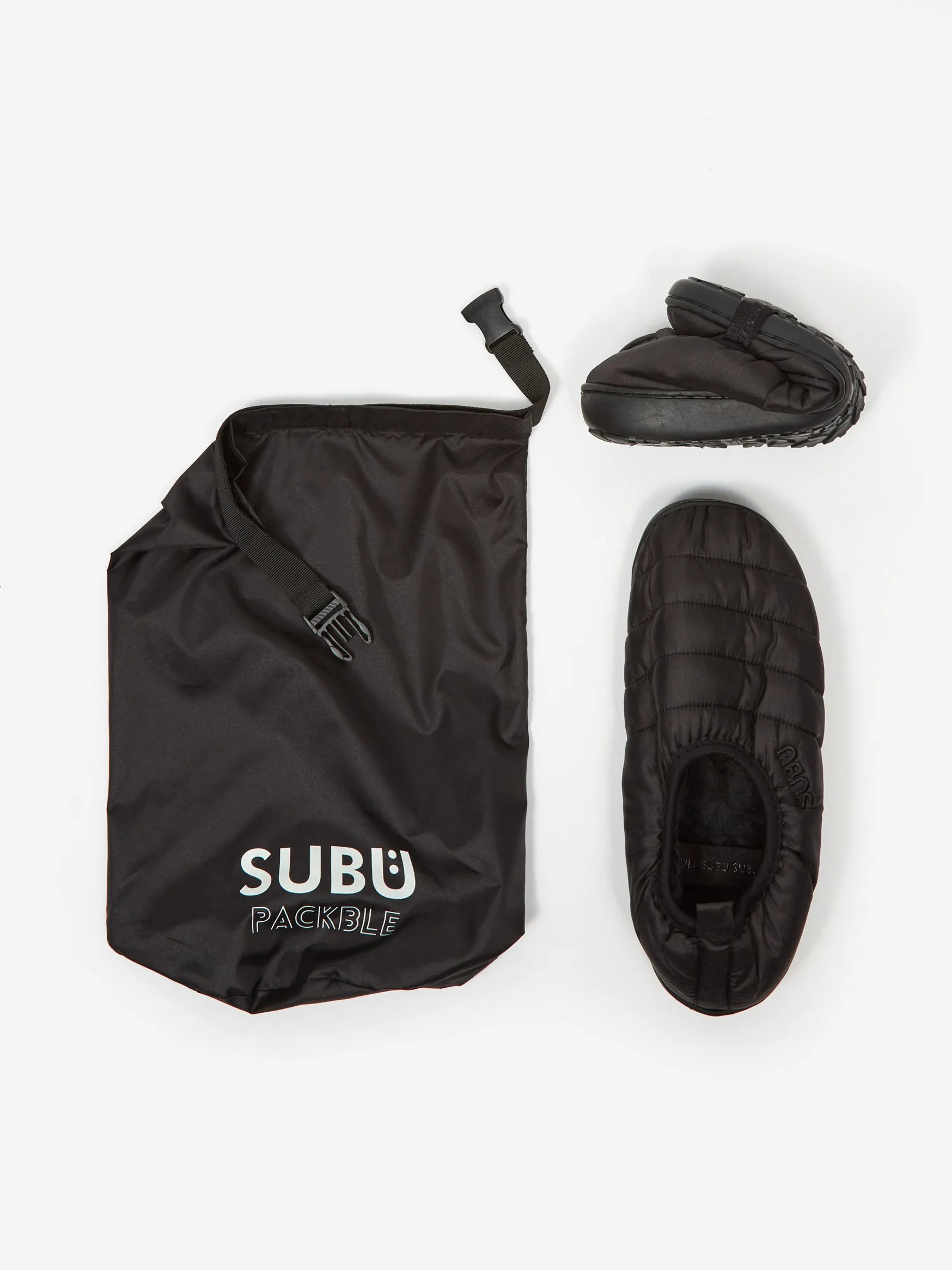 Subu Packable Slipper - Gloss Black