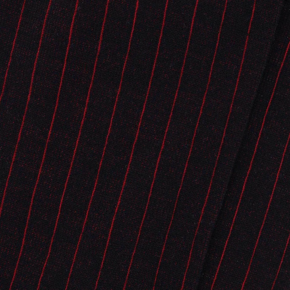 Valentino Vertical Stripe Over the Calf Mercerized Cotton Sock