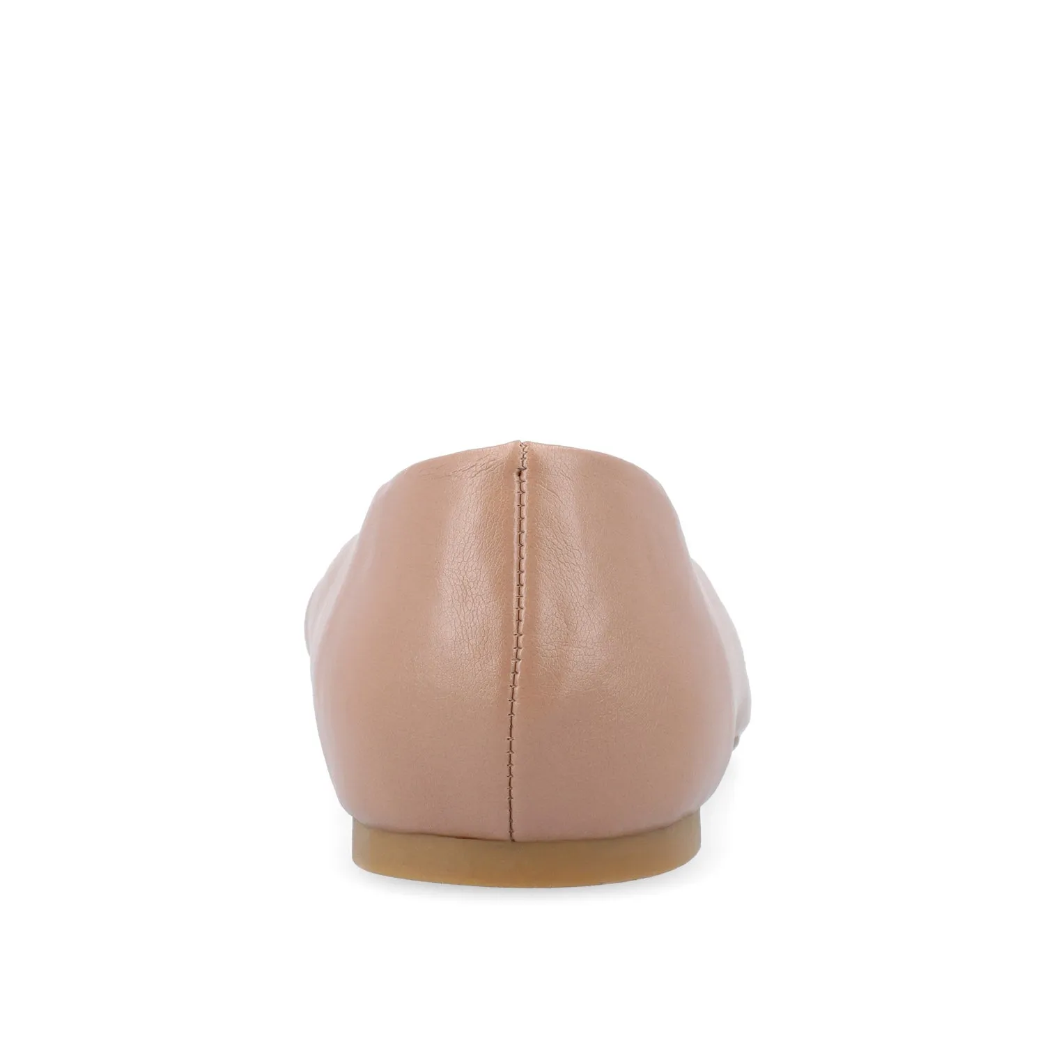 ZIMIA SQUARE TOE FLATS IN FAUX LEATHER